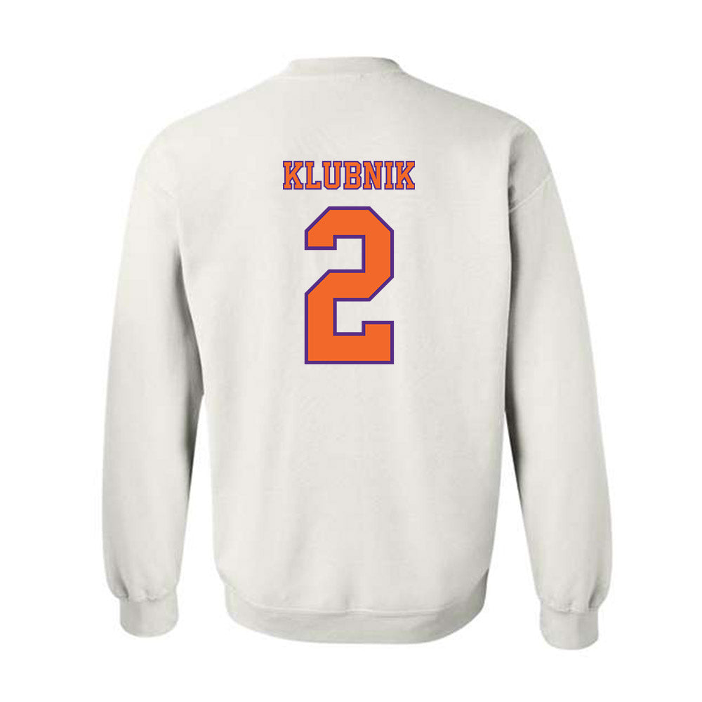 Clemson - NCAA Football : Cade Klubnik - Replica Shersey Crewneck Sweatshirt-1
