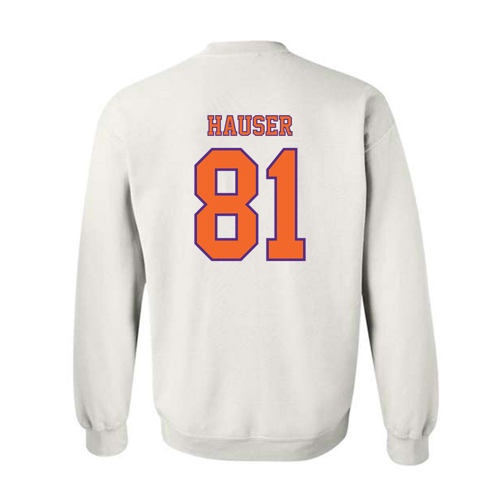 Clemson - NCAA Football : Nolan Hauser - Replica Shersey Crewneck Sweatshirt-1