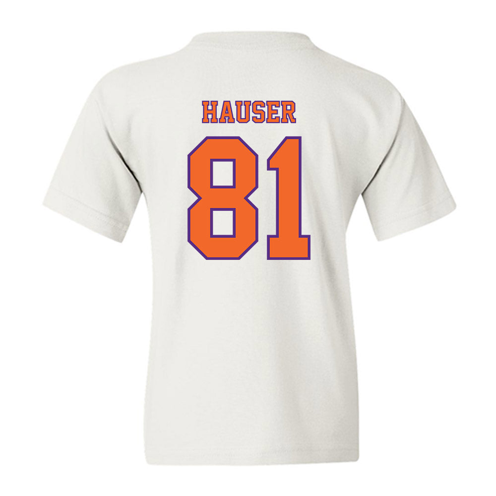 Clemson - NCAA Football : Nolan Hauser - Replica Shersey Youth T-Shirt-1
