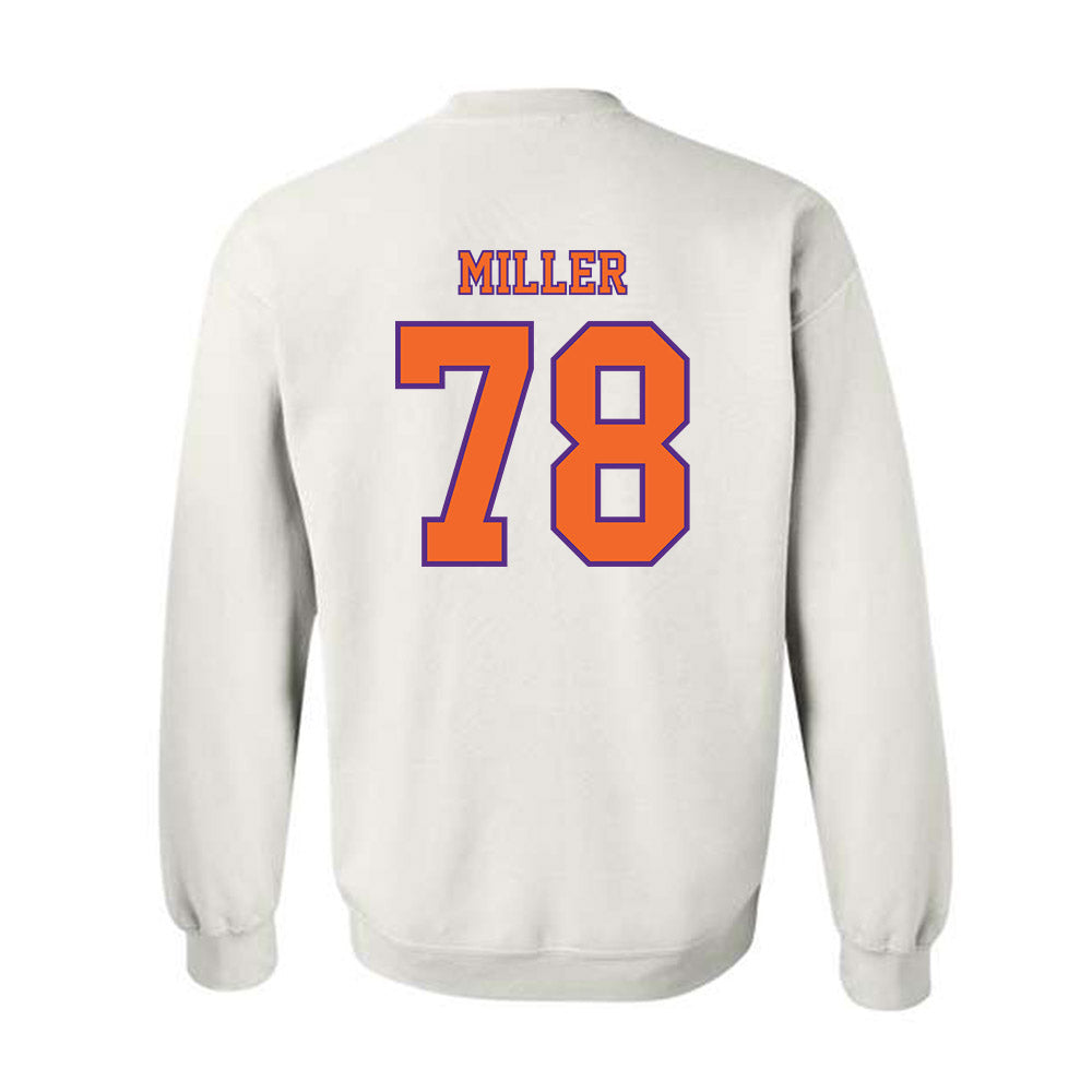 Clemson - NCAA Football : Blake Miller - Replica Shersey Crewneck Sweatshirt-1