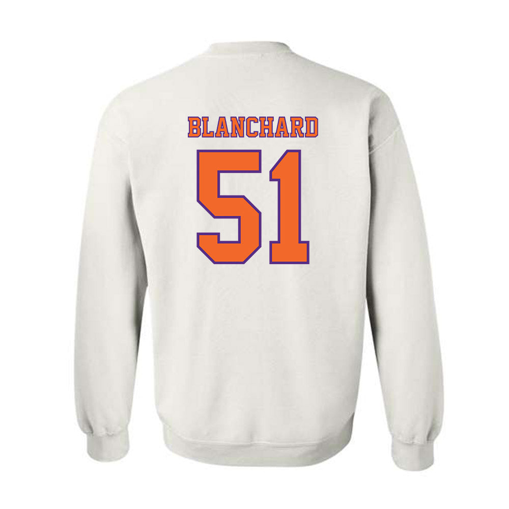 Clemson - NCAA Football : Gavin Blanchard - Replica Shersey Crewneck Sweatshirt-1