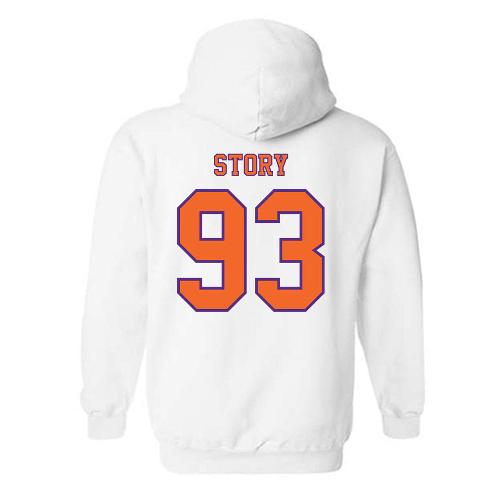 Clemson - NCAA Football : Caden Story - Replica Shersey Hooded Sweatshirt-1