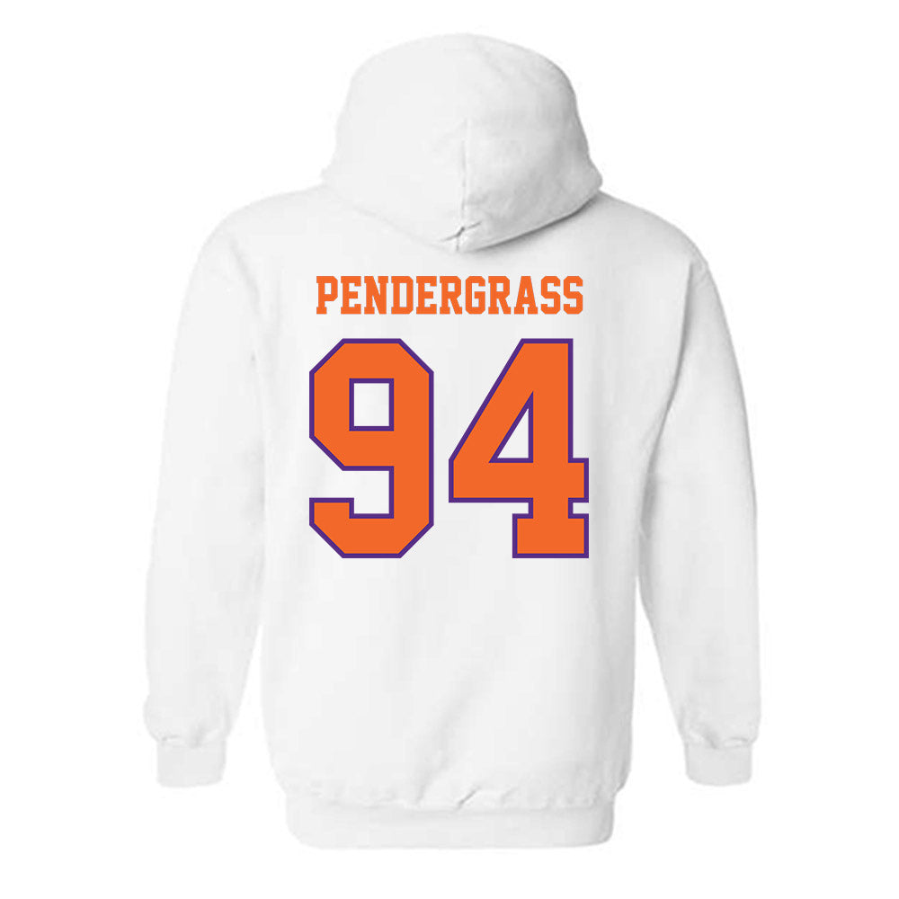 Clemson - NCAA Football : Chapman Pendergrass - Replica Shersey Hooded Sweatshirt-1