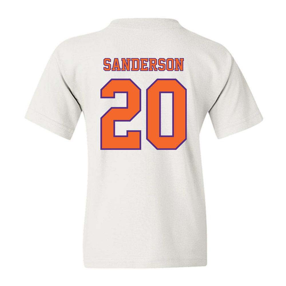 Clemson - NCAA Football : Clark Sanderson - Replica Shersey Youth T-Shirt-1