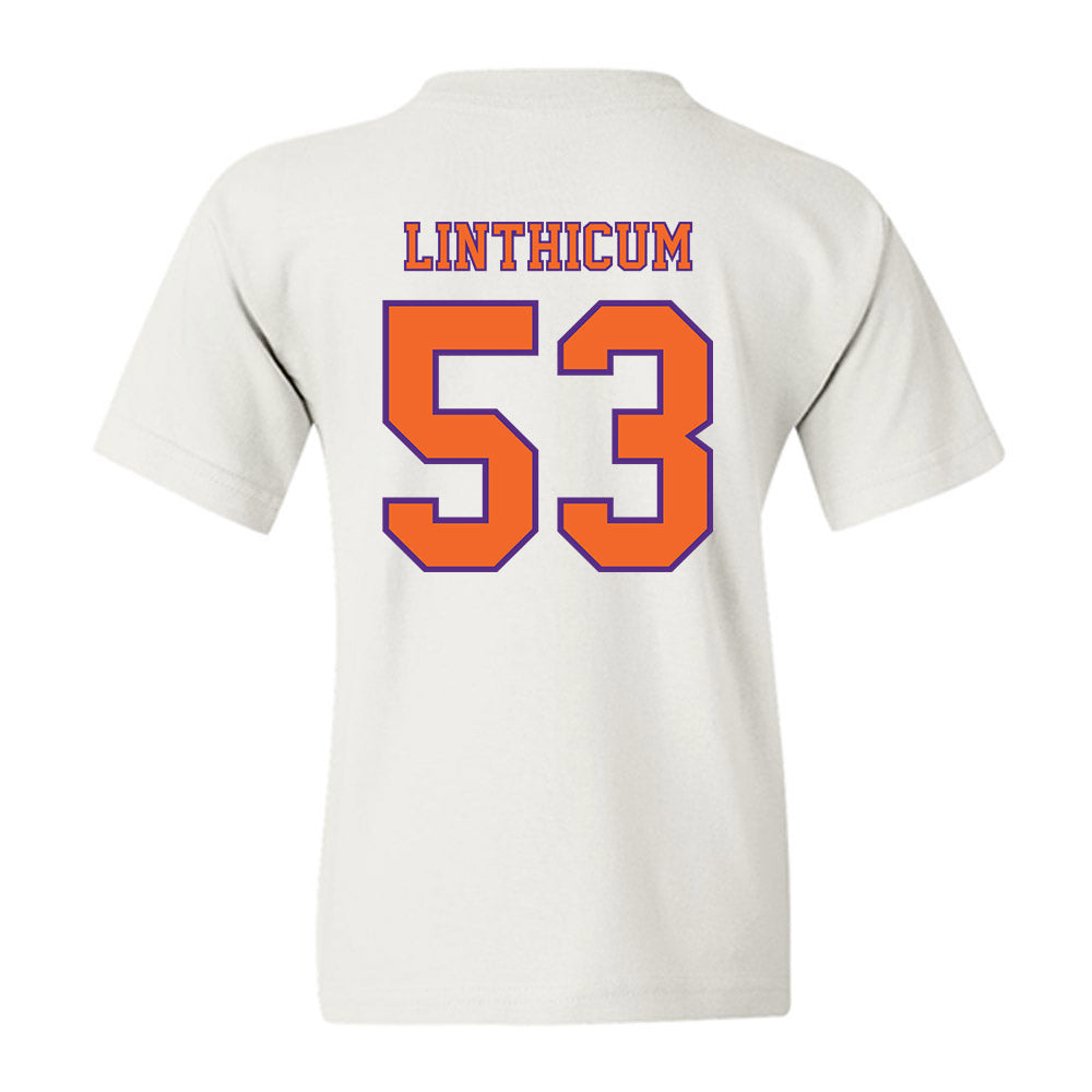 Clemson - NCAA Football : Ryan Linthicum - Replica Shersey Youth T-Shirt-1