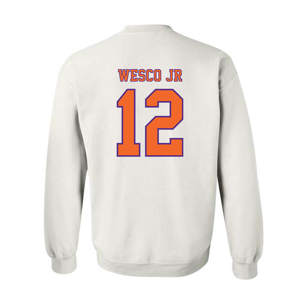 Clemson - NCAA Football : Bryant Wesco Jr - Replica Shersey Crewneck Sweatshirt