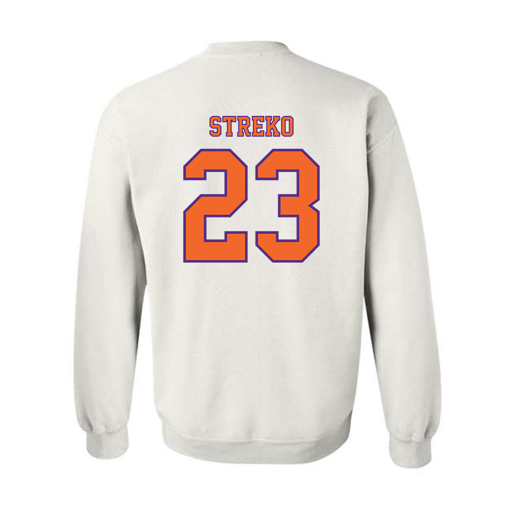 Clemson - NCAA Football : Peyton Streko - Replica Shersey Crewneck Sweatshirt-1