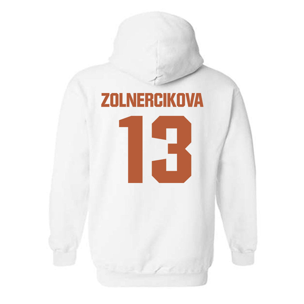 Texas - NCAA Beach Volleyball : Karin Zolnercikova - Hooded Sweatshirt-1