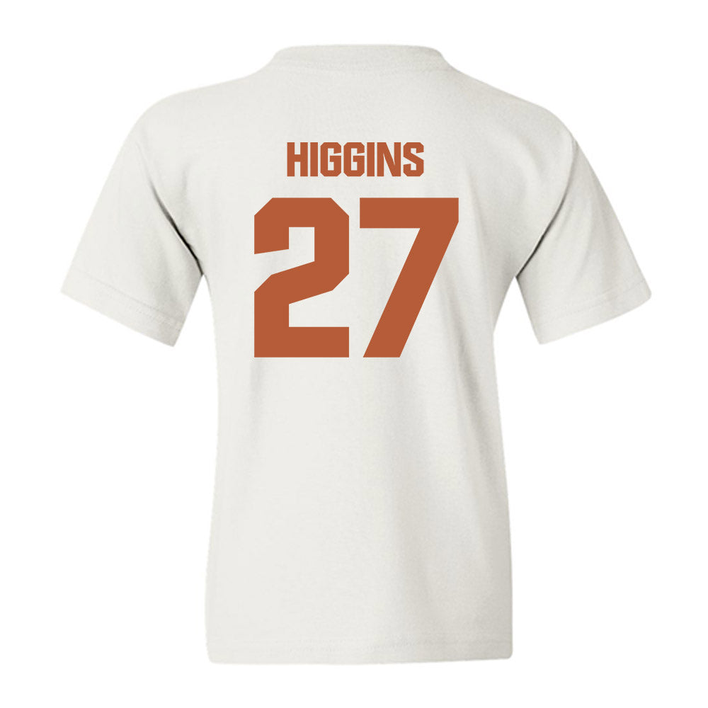 Texas - NCAA Baseball : Cal Higgins - Classic Shersey Youth T-Shirt-1