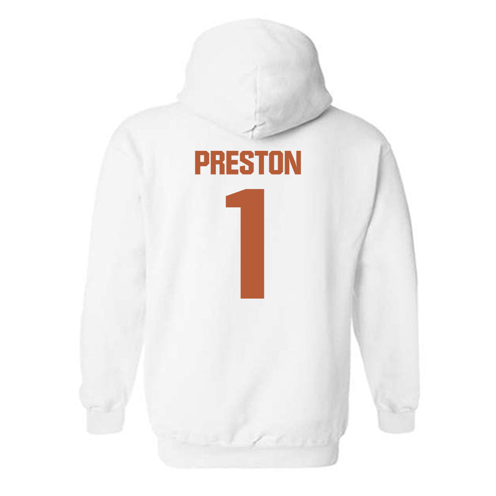 Texas - NCAA Women's Basketball : Bryanna Preston - Classic Shersey Hooded Sweatshirt-1