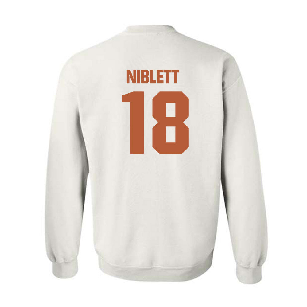 Texas - NCAA Football : Ryan Niblett - Classic Shersey Crewneck Sweatshirt-1