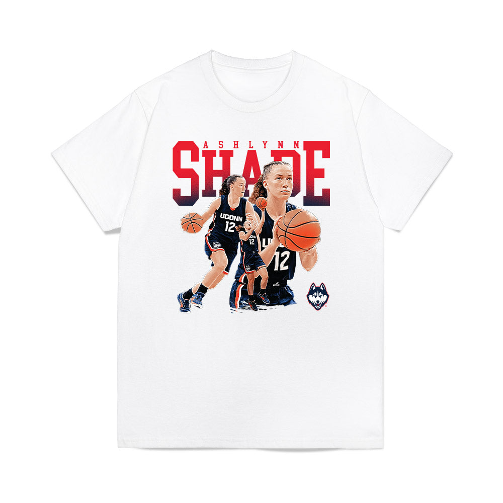 UConn - NCAA Women's Basketball : Ashlynn Shade - Collage Premium T-Shirt-0
