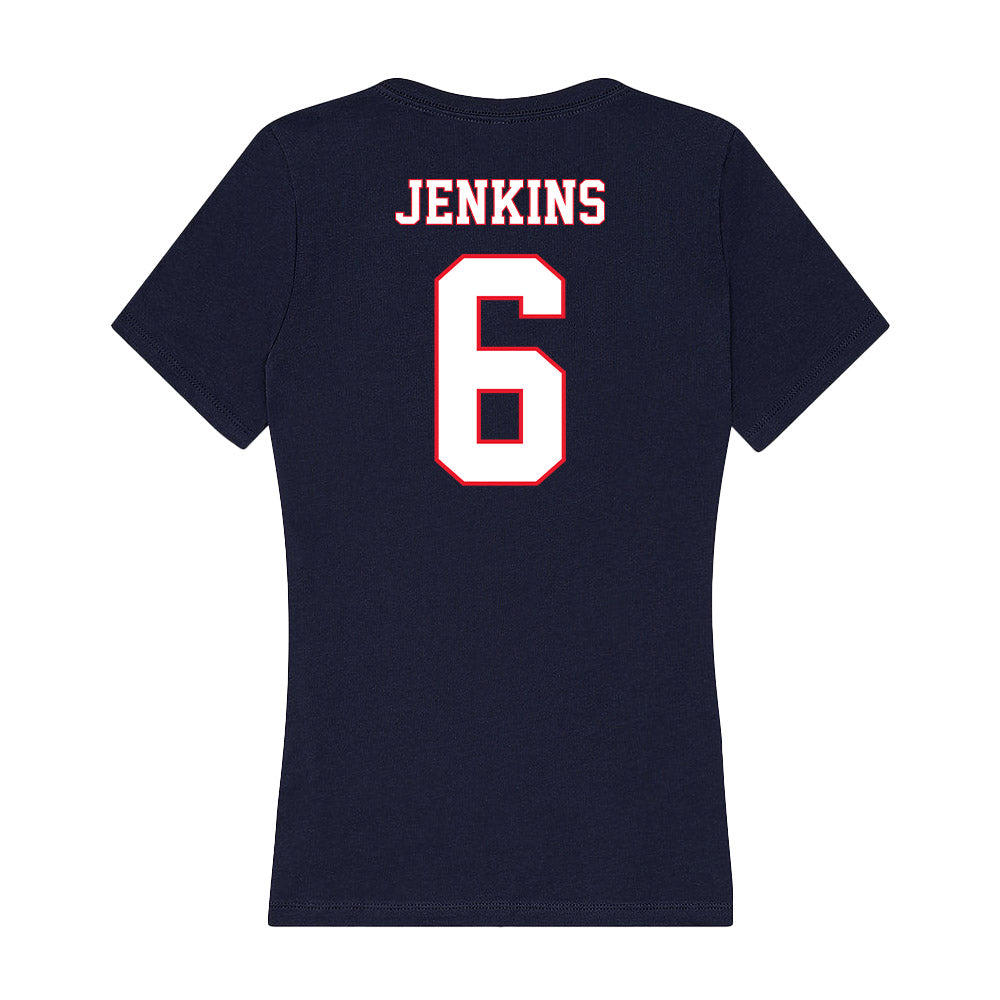 UConn - NCAA Women's Soccer : Taylor Jenkins - Women's V-Neck T-Shirt-1