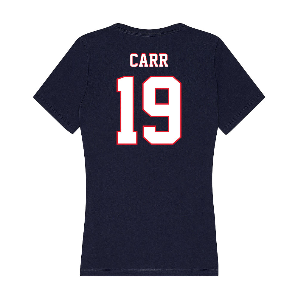 UConn - NCAA Women's Soccer : Jessica Carr - Women's V-Neck T-Shirt-1