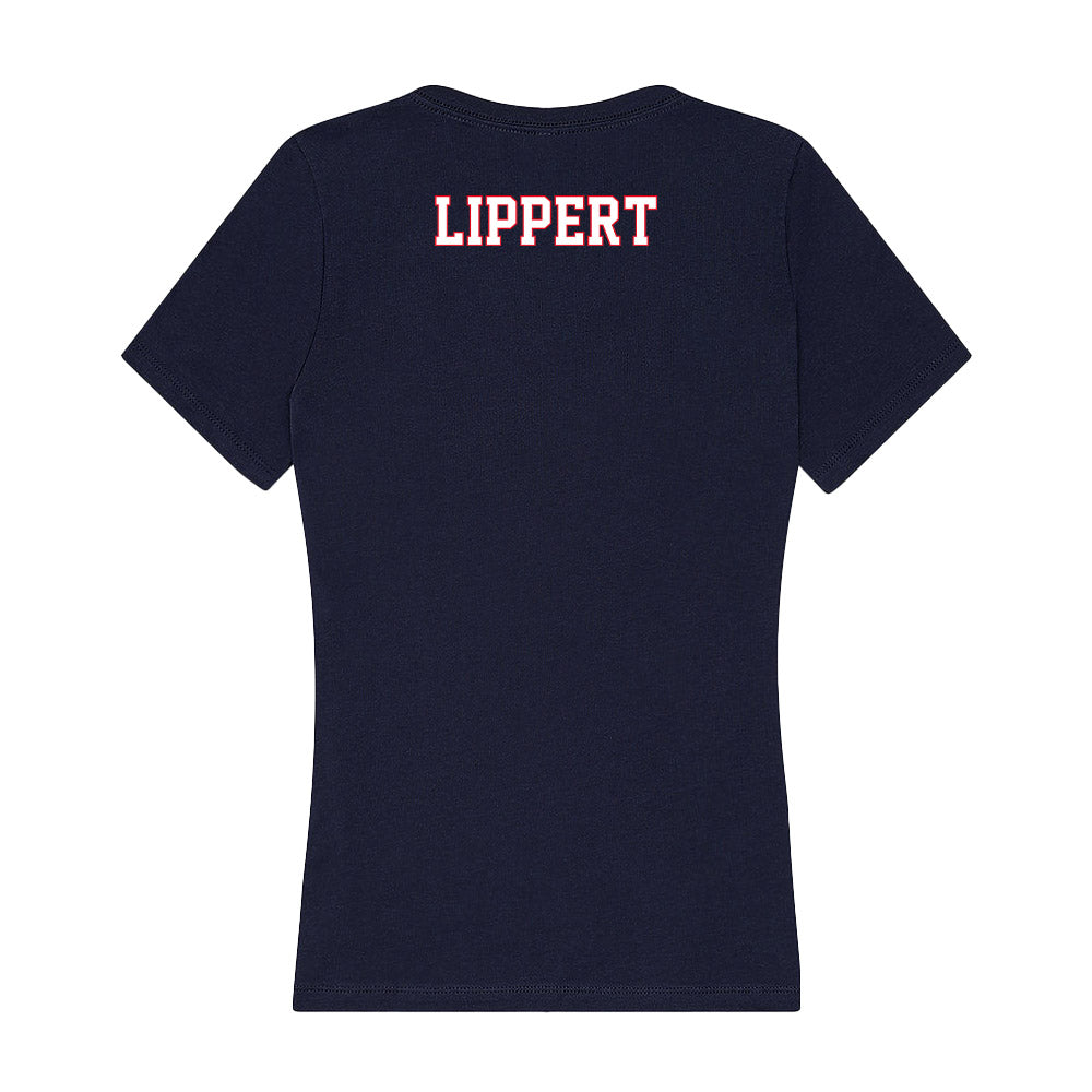 UConn - NCAA Women's Swimming & Diving : Claire Lippert - Women's V-Neck T-Shirt-1