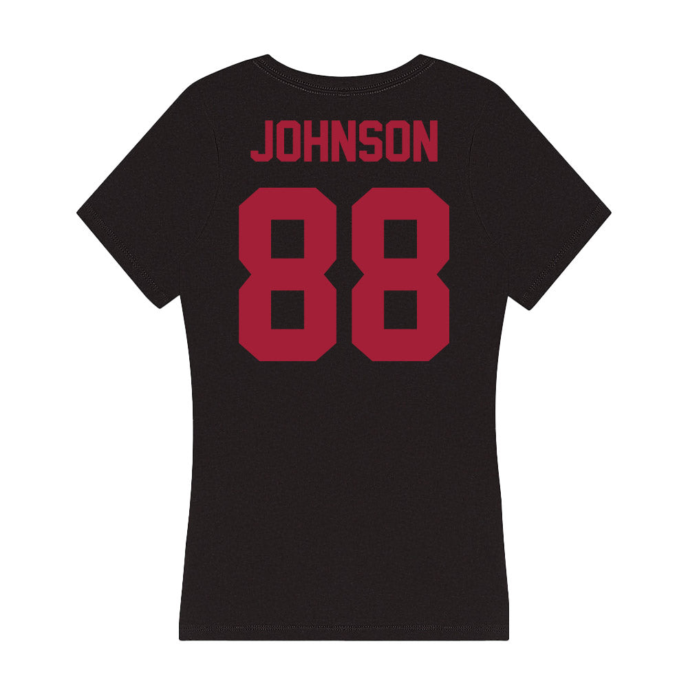 Alabama - Softball Alumni : Jenna Johnson - Women's V-Neck T-Shirt-1