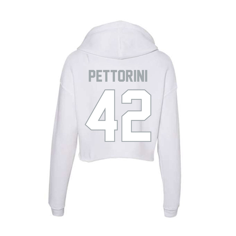 Ohio State - NCAA Baseball : Tyler Pettorini - Classic Shersey Women's Crop Fleece Hoodie-1