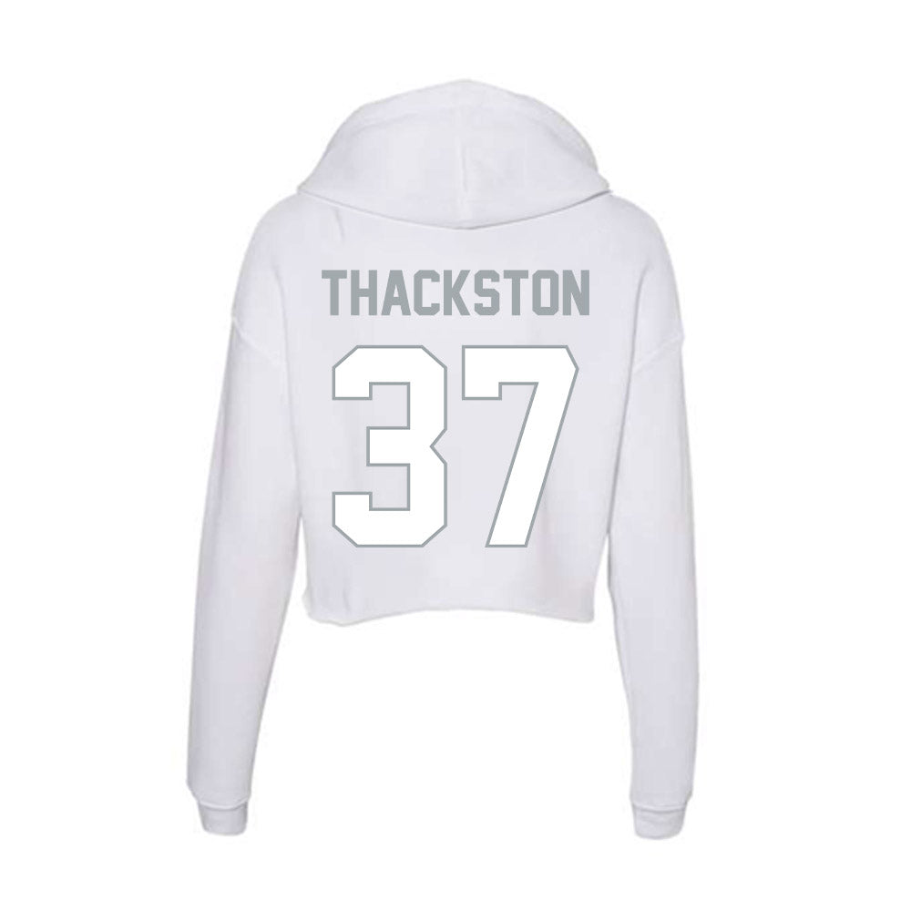 Ohio State - NCAA Men's Gymnastics : Parker Thackston - Classic Shersey Women's Crop Fleece Hoodie-1