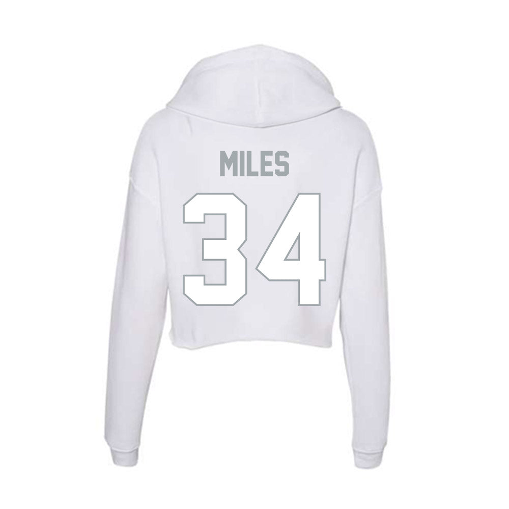 Ohio State - NCAA Football : Bukari Miles - Classic Shersey Women's Crop Fleece Hoodie-1