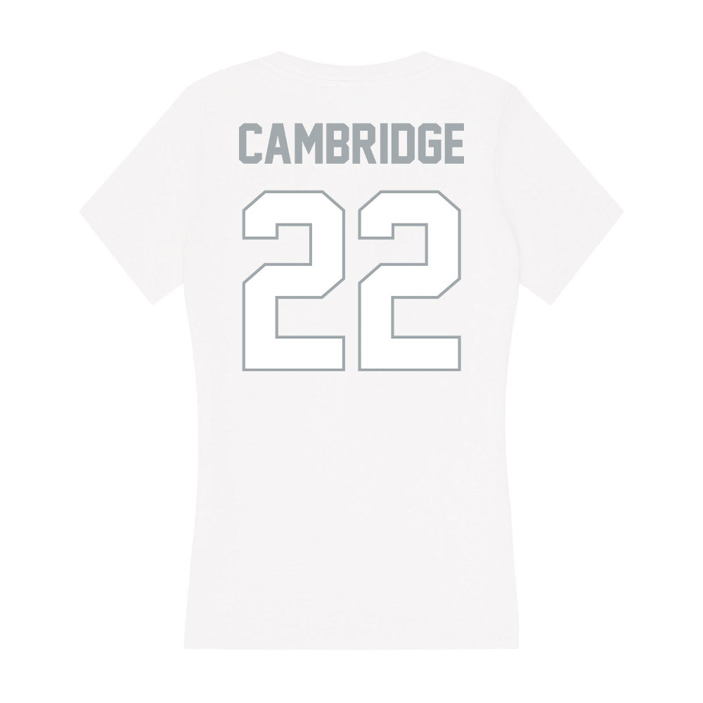 Ohio State - NCAA Women's Basketball : Jaloni Cambridge - Classic Shersey Women's V-Neck T-Shirt-1