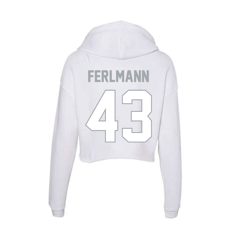Ohio State - NCAA Football : John Ferlmann - Classic Shersey Women's Crop Fleece Hoodie-1