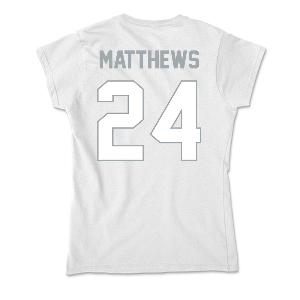 Ohio State - NCAA Men's Lacrosse : Gannon Matthews - Classic Shersey Soft Style Women’s T-Shirt-1