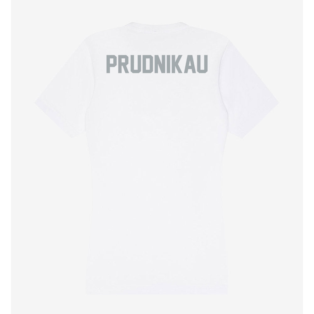 Ohio State - NCAA Men's Swimming & Diving : Gherman Prudnikau - Women's V-Neck T-Shirt-1