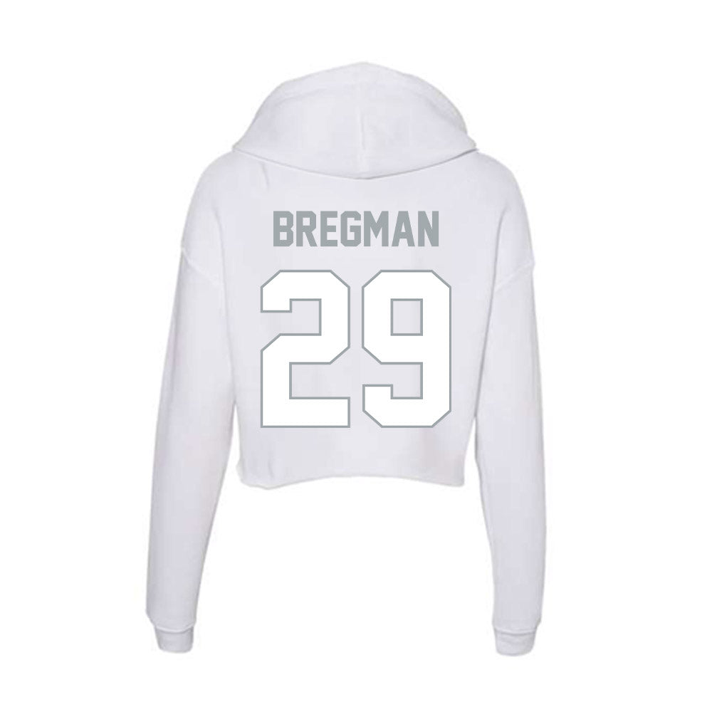 Ohio State - NCAA Men's Lacrosse : Mason Bregman - Classic Shersey Women's Crop Fleece Hoodie-1