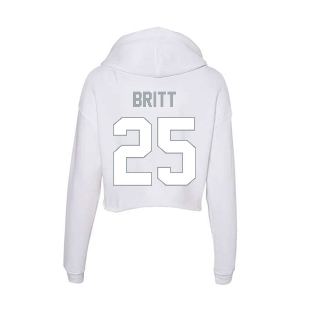Ohio State - NCAA Women's Soccer : Elle Britt - Women's Crop Fleece Hoodie-1