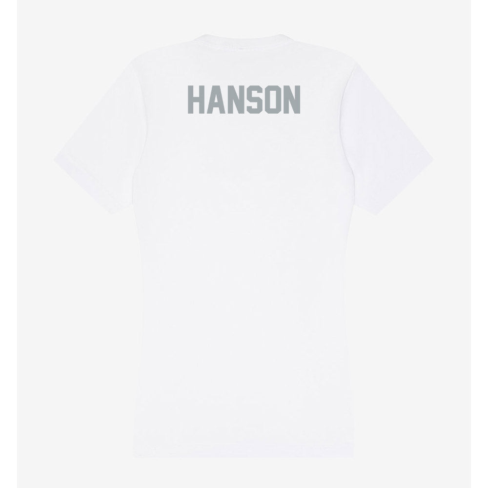 Ohio State - NCAA Men's Swimming & Diving : Rasmus Hanson - Women's V-Neck T-Shirt-1