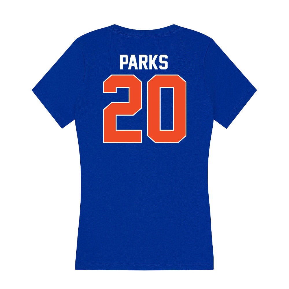 Florida - NCAA Women's Volleyball : Taylor Parks - Women's V-Neck T-Shirt-1