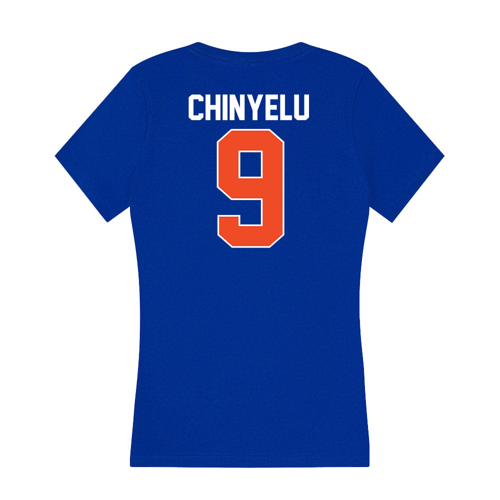 Florida - NCAA Men's Basketball : Rueben Chinyelu - Women's V-Neck T-Shirt-1