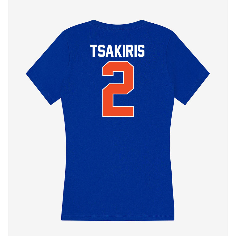Florida - NCAA Women's Soccer : Kai Tsakiris - Women's V-Neck T-Shirt-1