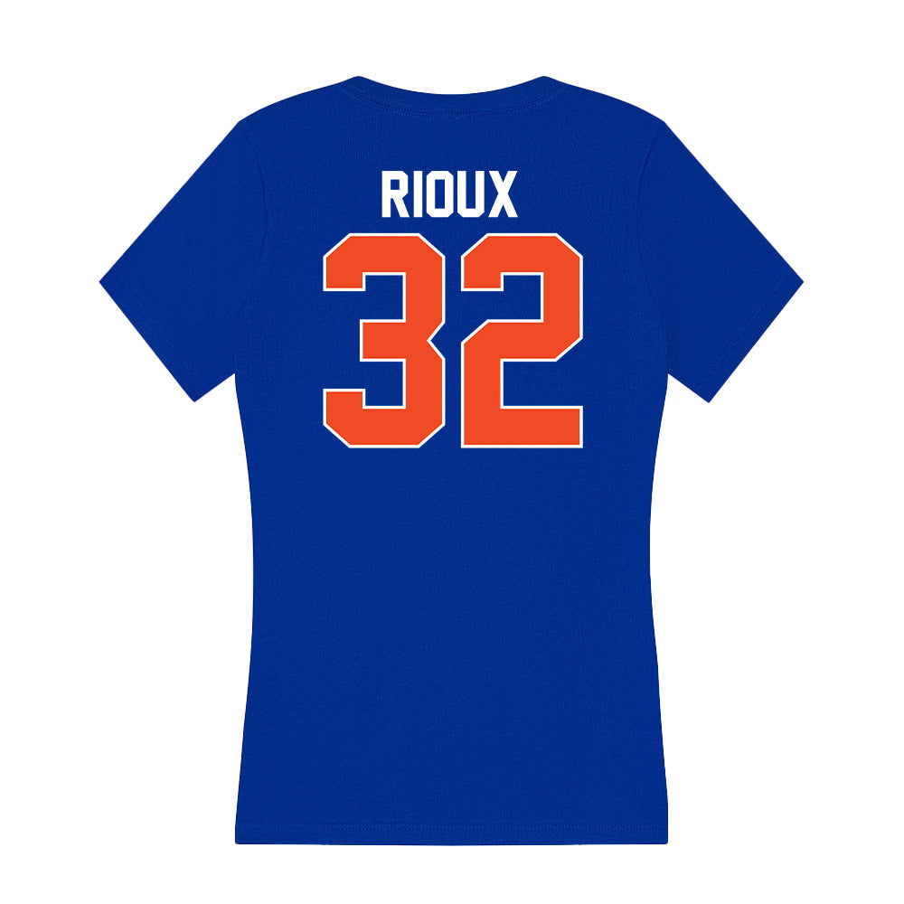 Florida - NCAA Men's Basketball : Olivier Rioux - Women's V-Neck T-Shirt-1