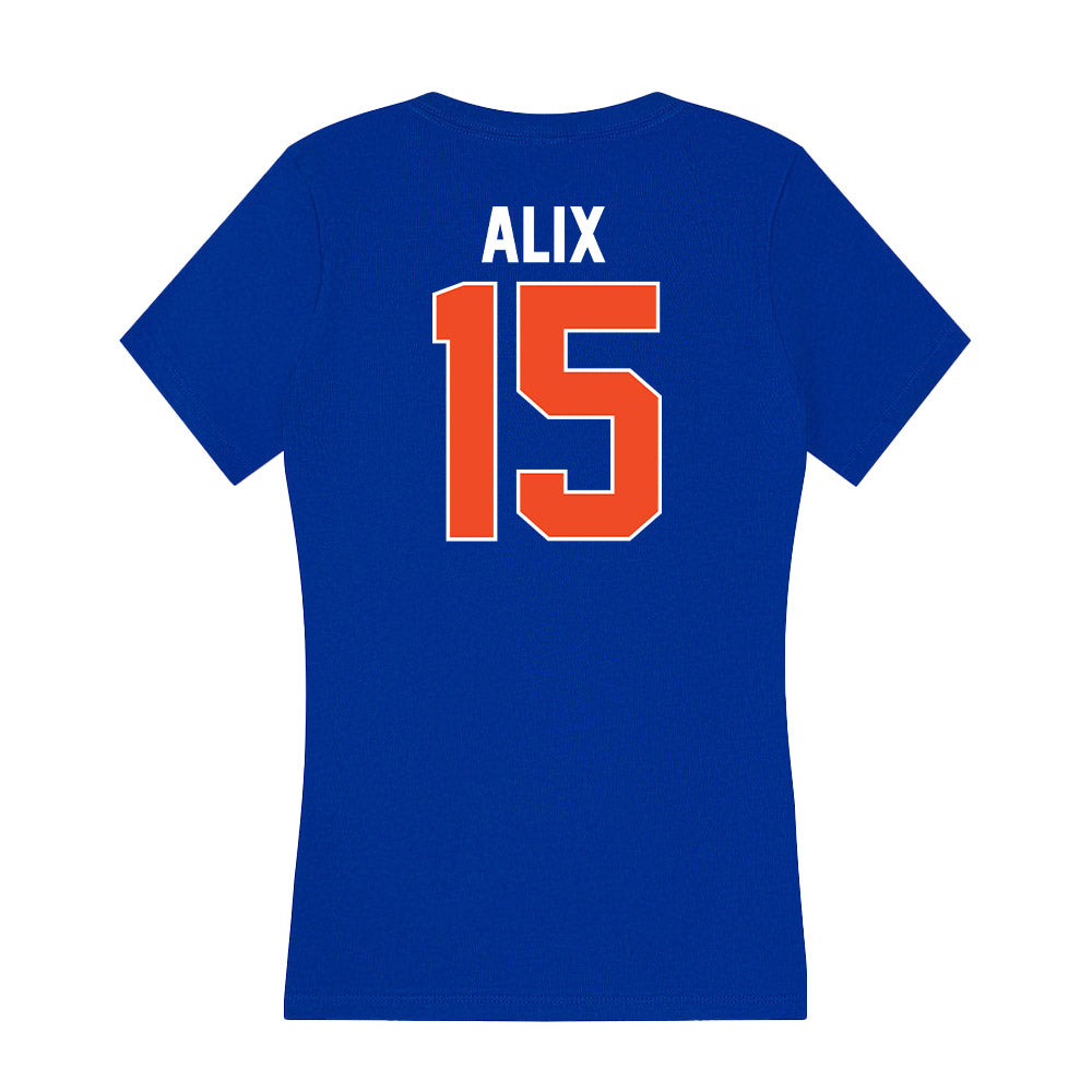Florida - NCAA Women's Track & Field : India Alix - Women's V-Neck T-Shirt-1