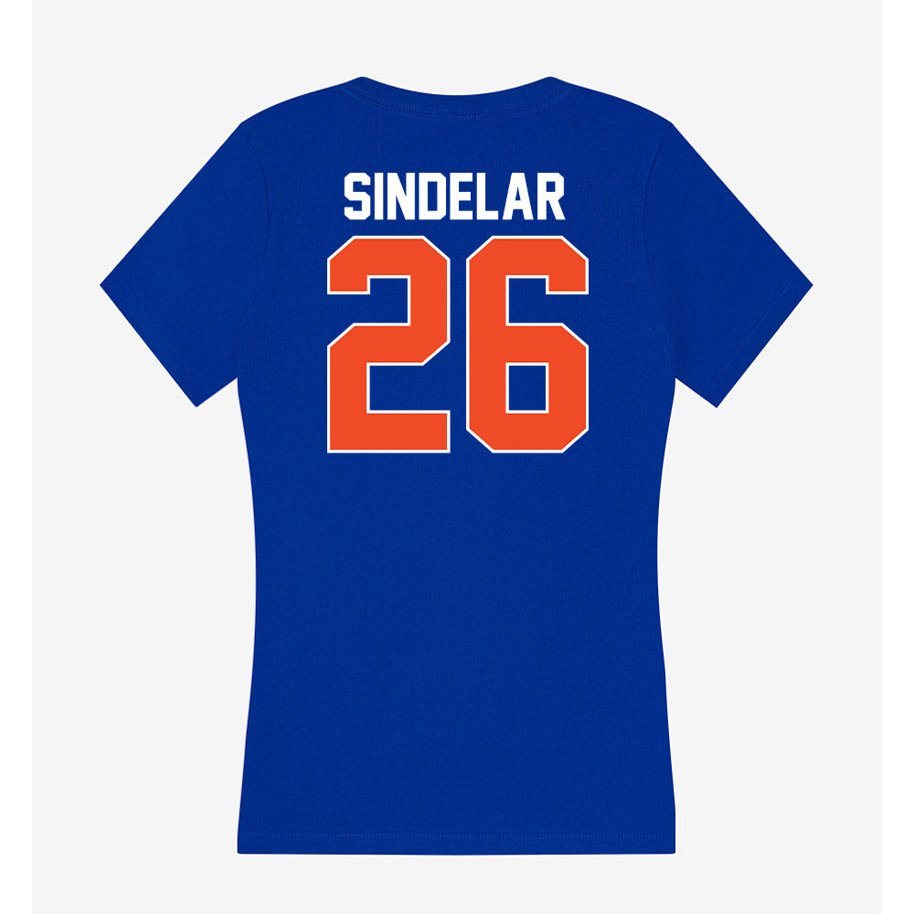 Florida - NCAA Women's Soccer : Sophia Sindelar - Women's V-Neck T-Shirt-1