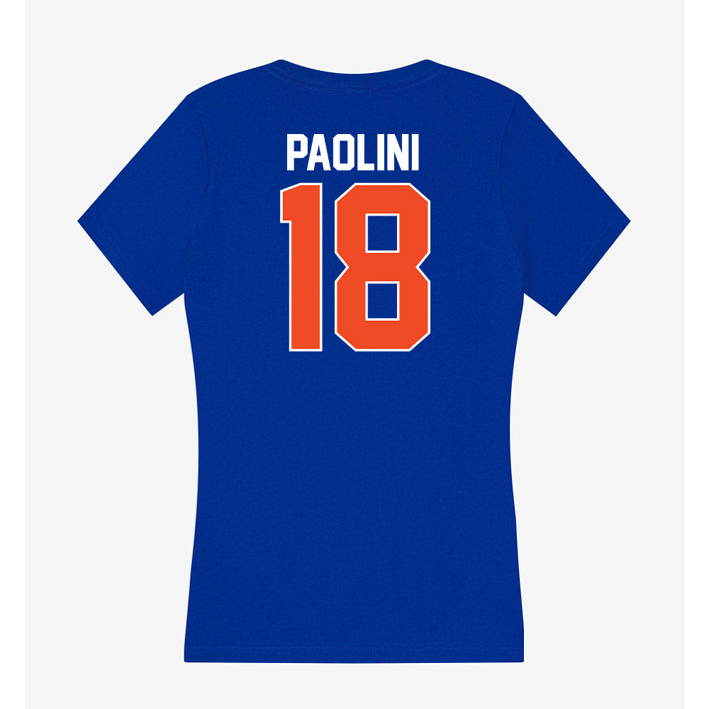 Florida - NCAA Women's Soccer : Ava Paolini - Women's V-Neck T-Shirt-1