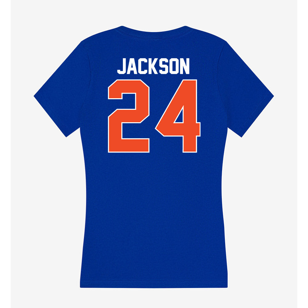 Florida - NCAA Football : Ja'Kobi Jackson - Women's V-Neck T-Shirt-1
