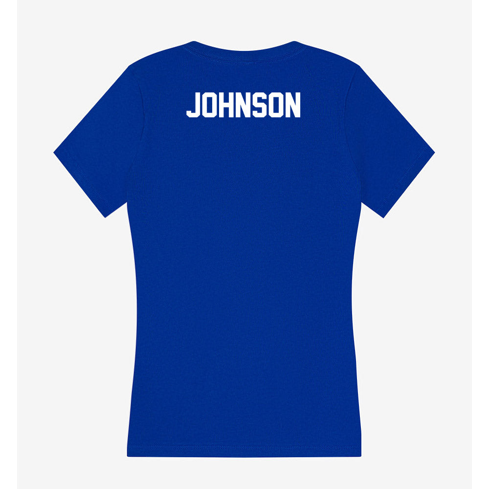 Florida - NCAA Men's Tennis : JanMagnus Johnson - Women's V-Neck T-Shirt-1