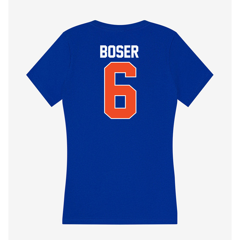 Florida - NCAA Baseball : Bobby Boser - Women's V-Neck T-Shirt-1