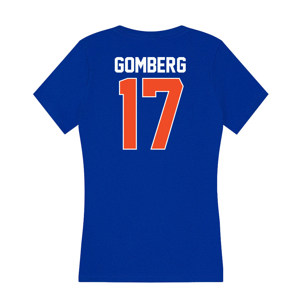 Florida - NCAA Baseball : Jacob Gomberg - Women's V-Neck T-Shirt-1