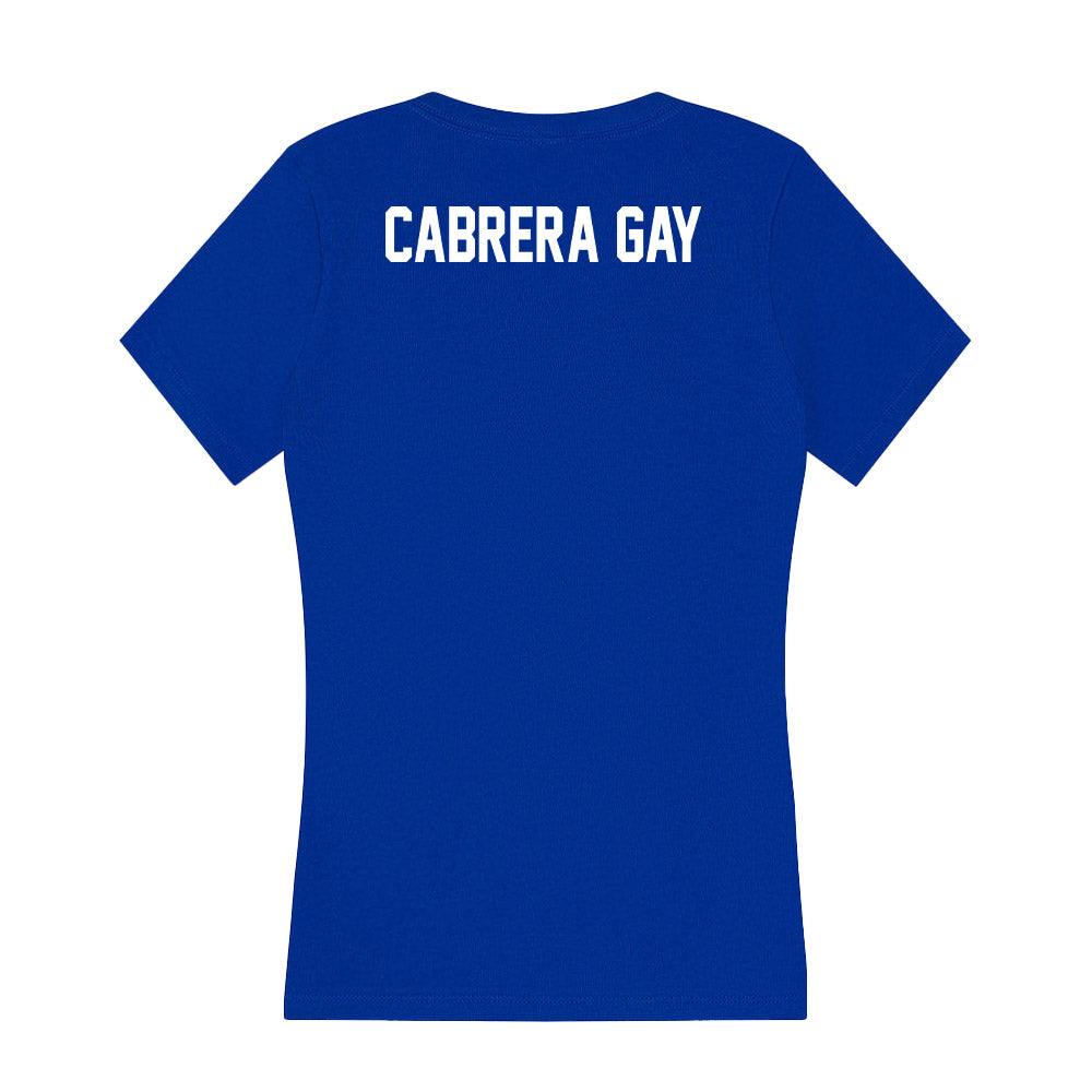 Florida - NCAA Men's Track & Field : Leikel Cabrera Gay - Women's V-Neck T-Shirt-1