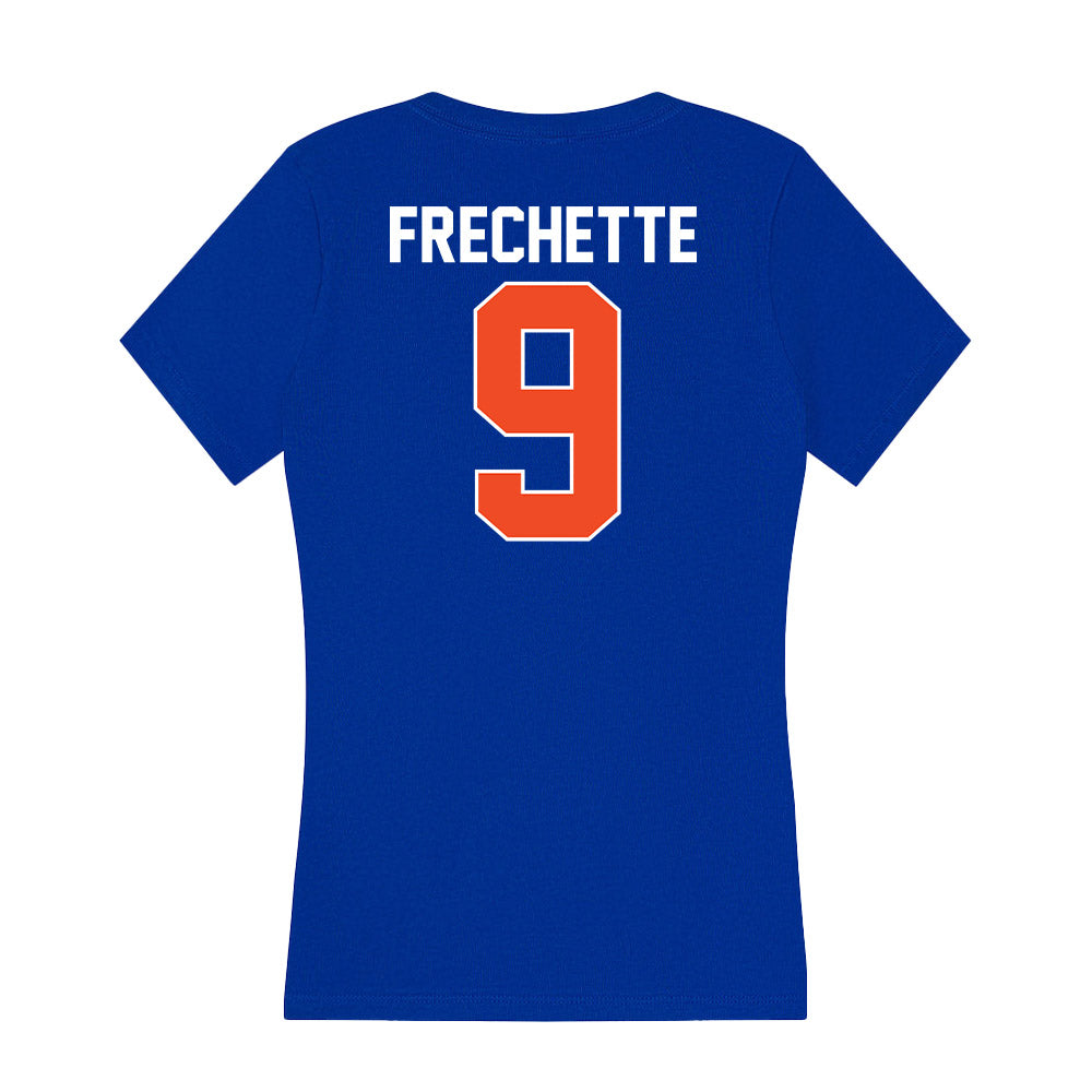 Florida - NCAA Women's Lacrosse : Ryann Frechette - Women's V-Neck T-Shirt-1