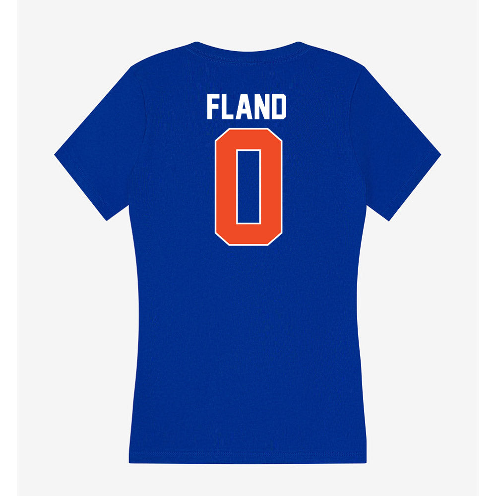 Florida - NCAA Men's Basketball : Johnuel Fland - Women's V-Neck T-Shirt-1