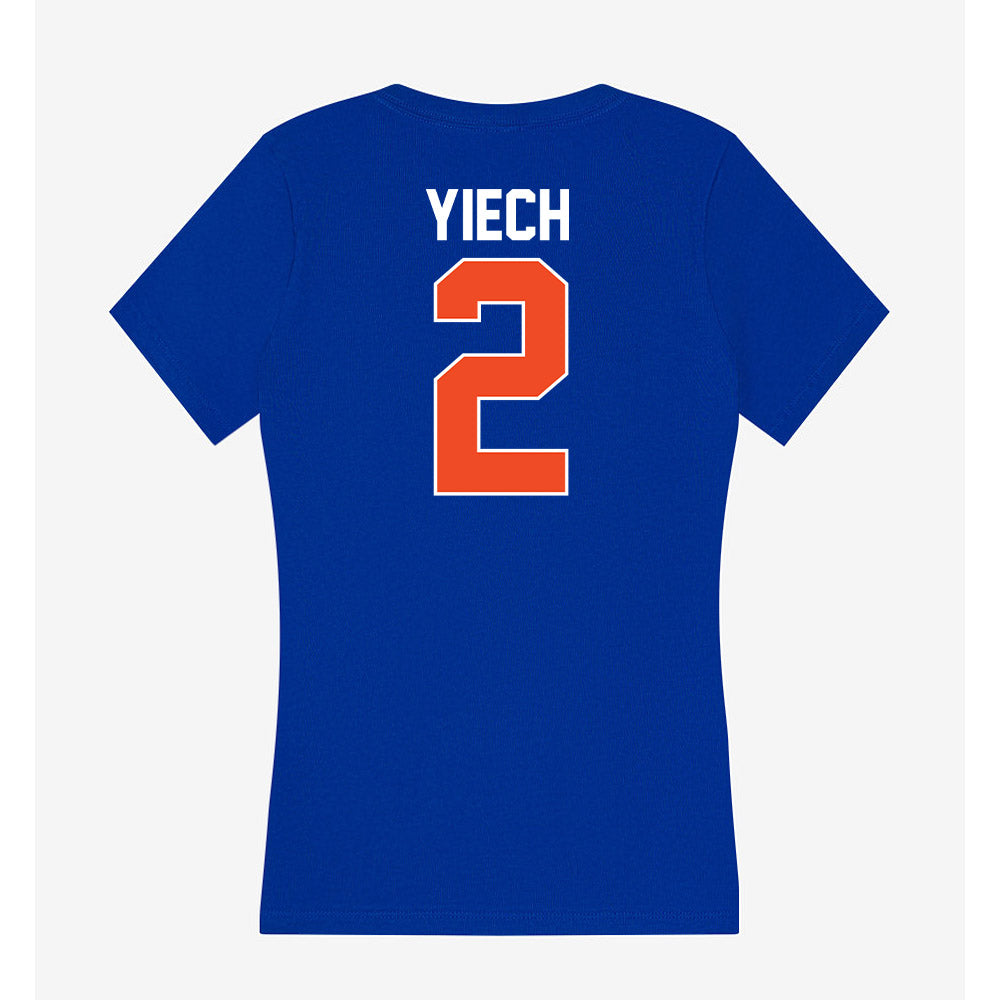 Florida - NCAA Women's Basketball : Nyadieng Yiech - Women's V-Neck T-Shirt-1