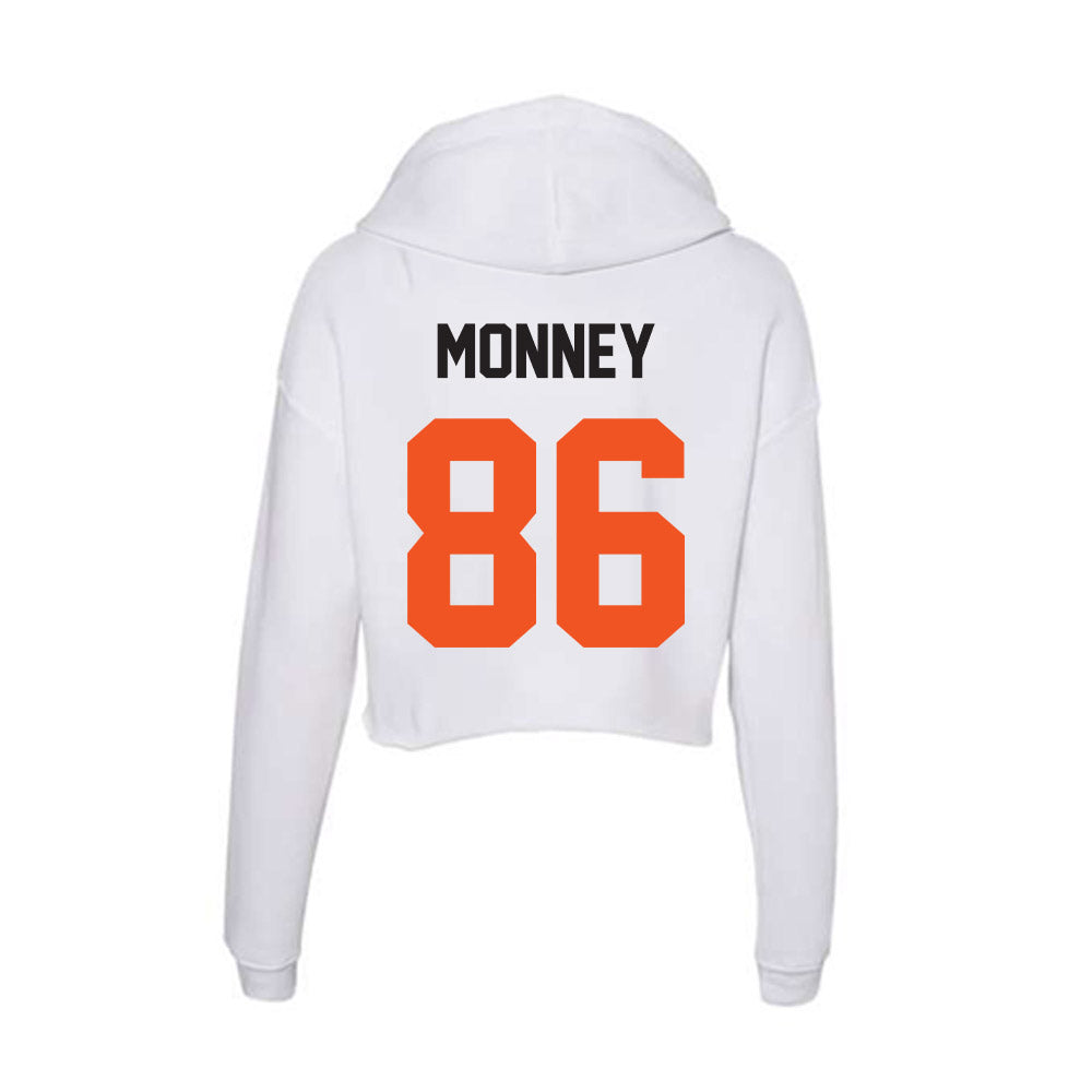 Oklahoma State - NCAA Football : Will Monney - Women's Crop Fleece Hoodie-1