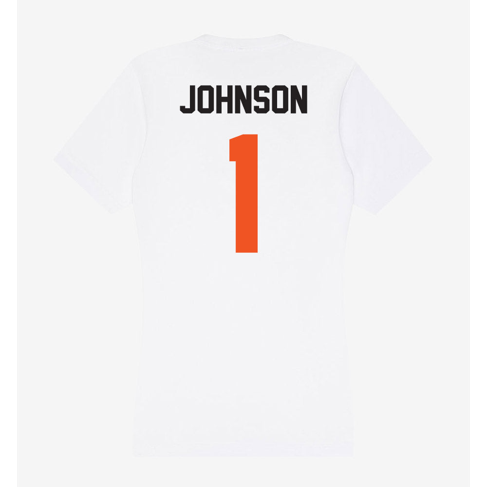 Oklahoma State - NCAA Football : Jk Johnson - Women's V-Neck T-Shirt-1