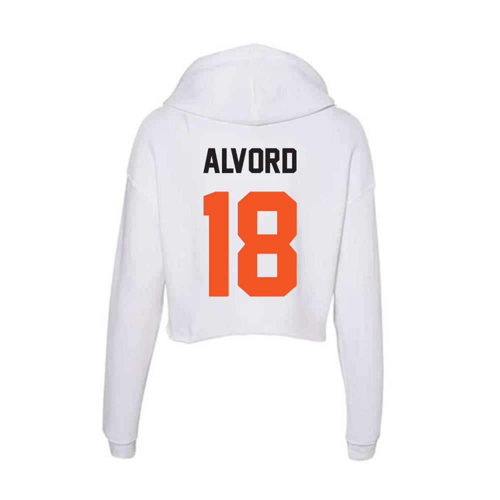 Oklahoma State - NCAA Women's Soccer : Emma Alvord - Women's Crop Fleece Hoodie-1