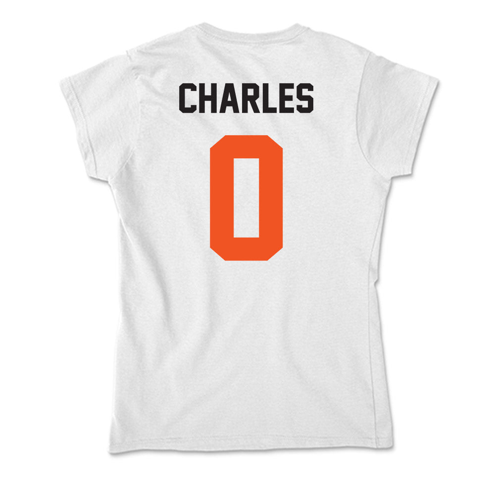 Oklahoma State - NCAA Football : Malik Charles - Soft Style Women’s T-Shirt-1