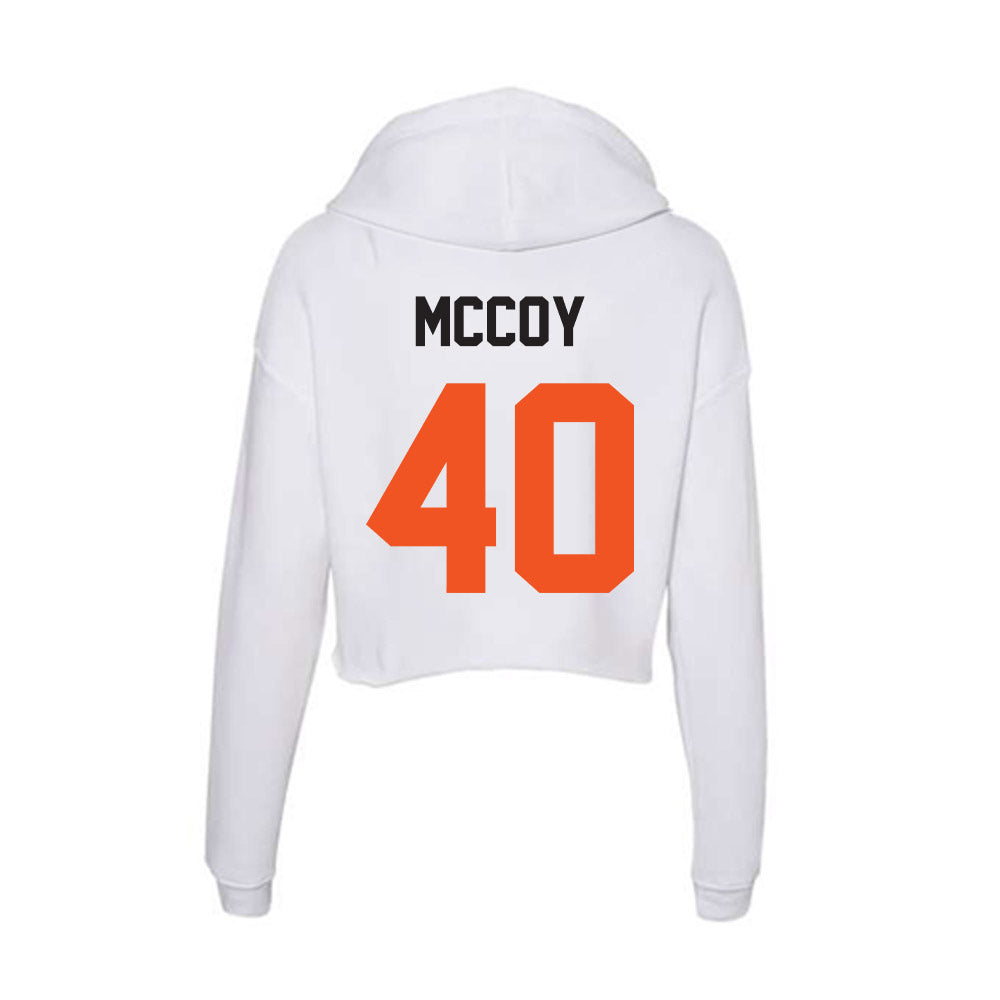 Oklahoma State - NCAA Football : Taje McCoy - Women's Crop Fleece Hoodie-1